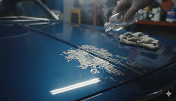 dissolvant sur peinture voiture