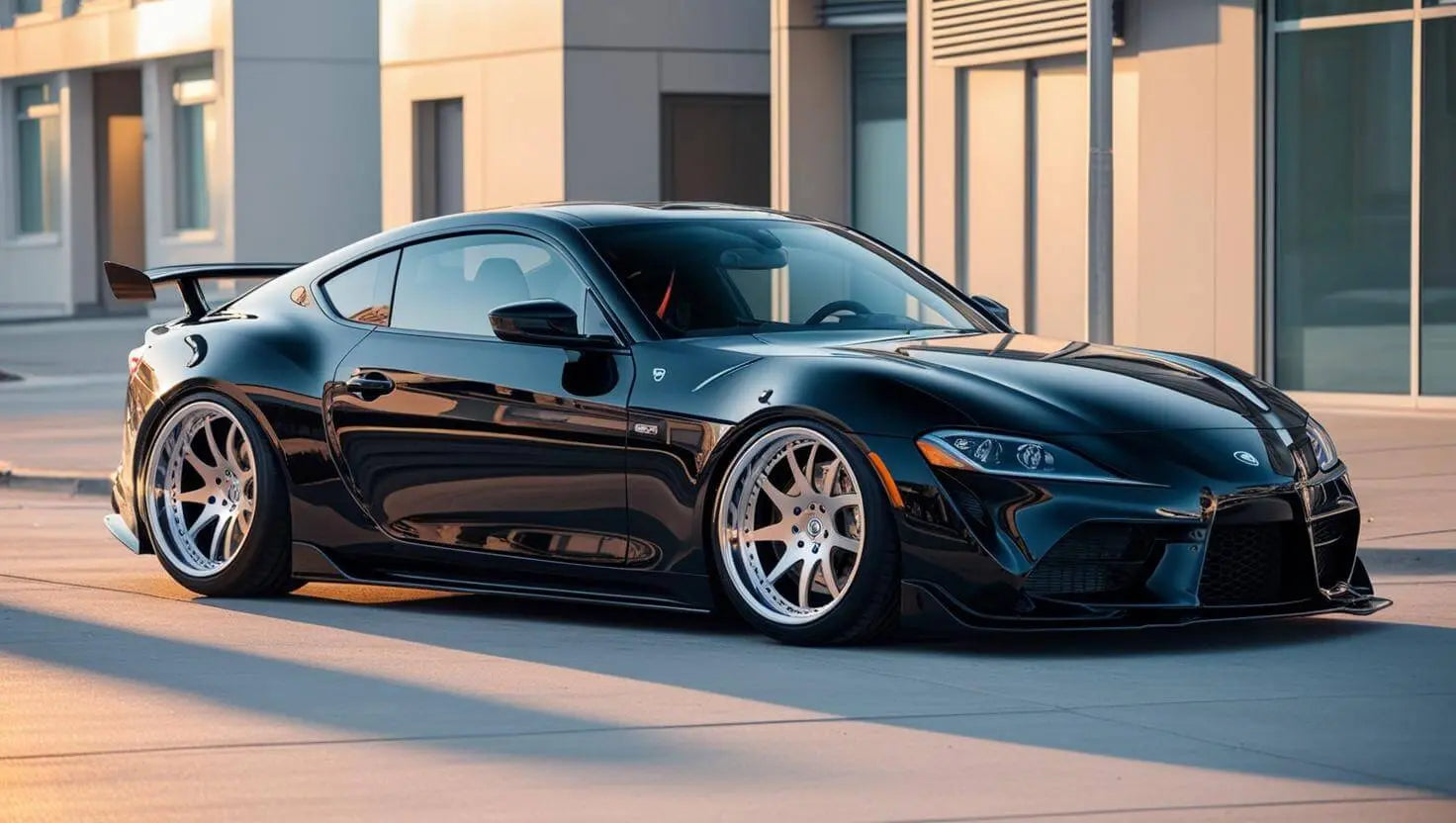 peinture-brillante-en-noire-et-tuning