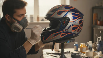 peinture casque de moto
