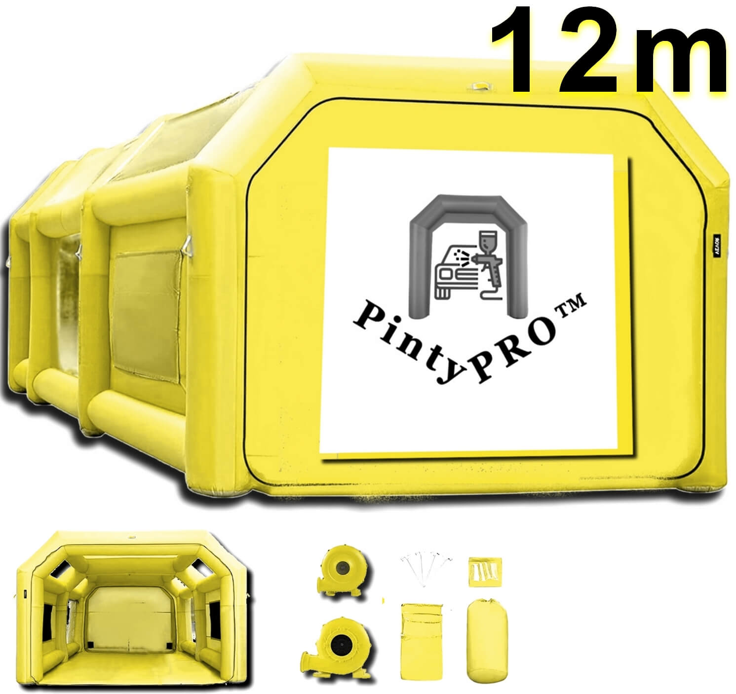cabine peinture gonflable 12m