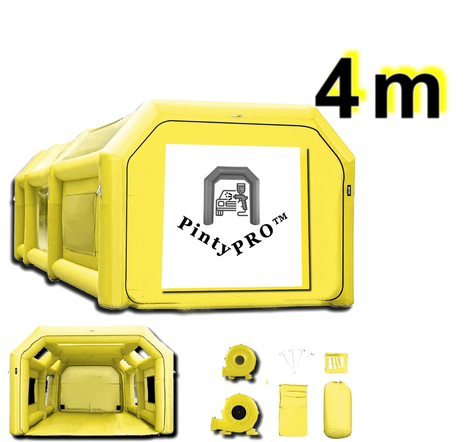 cabine de peinture gonflable 4m