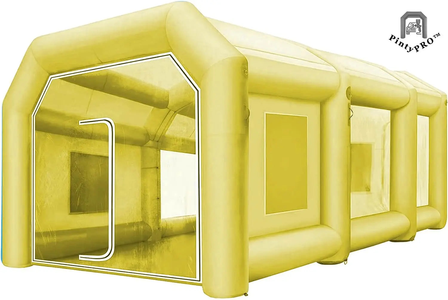 cabine de peinture gonflable pour poids lourds