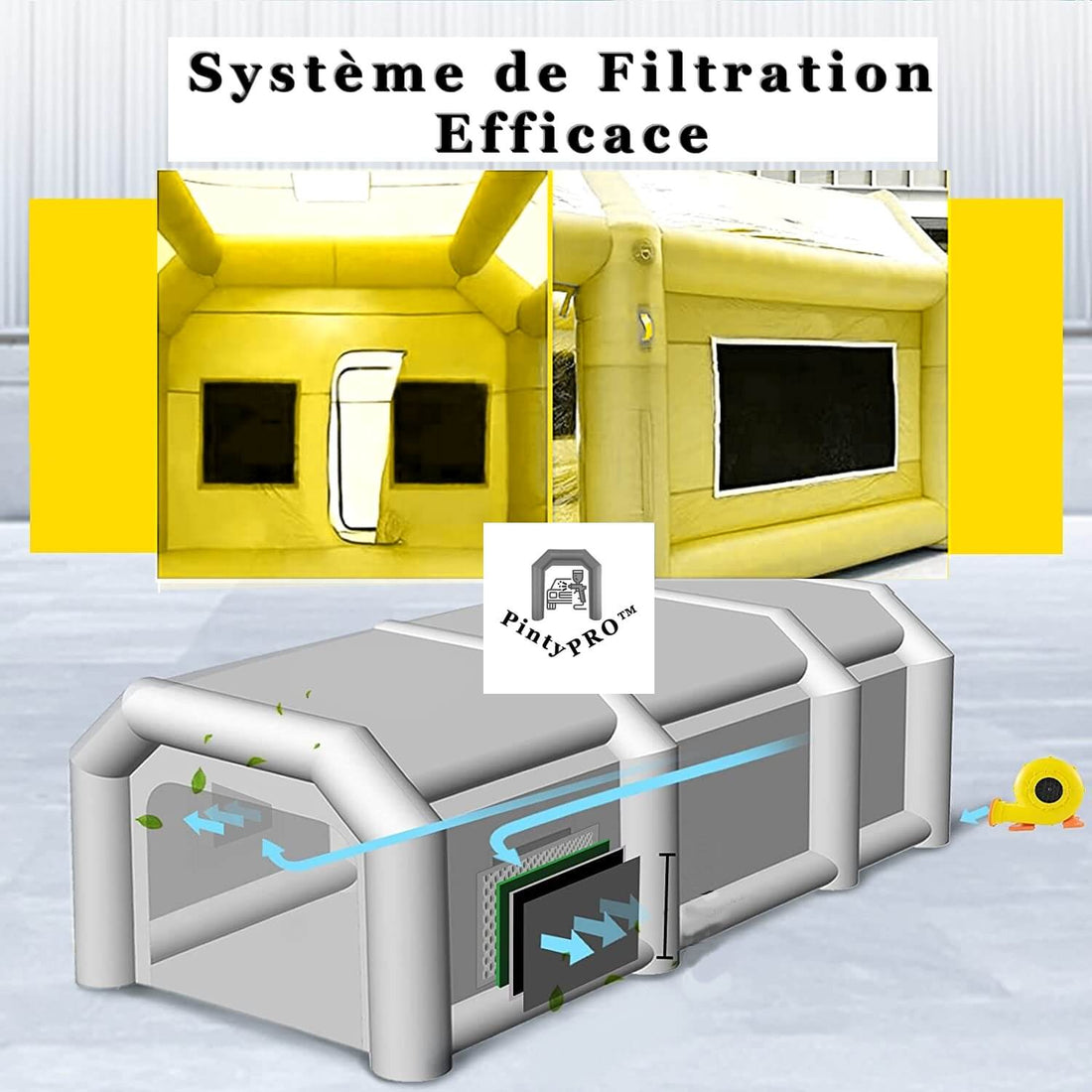 cabine de peinture gonflable 6x4